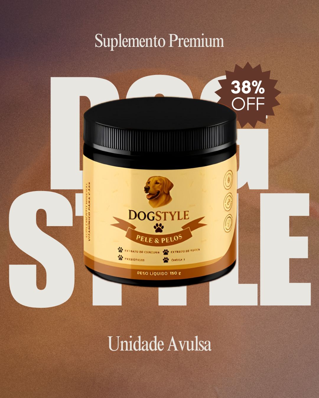 Suplemento Natural em Biscoitos | 1 Pote (40 Doses)
