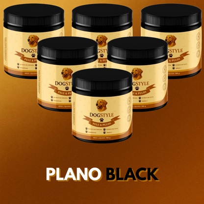 DogStyle – Plano BLACK | 6 Potes (240 Doses)